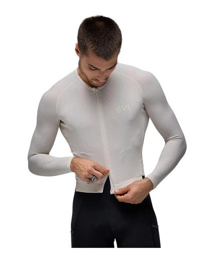 JERSEY ML GIVELO HOMBRE  MODERN CLASSIC WAFFLE LS JERSEY - MOON