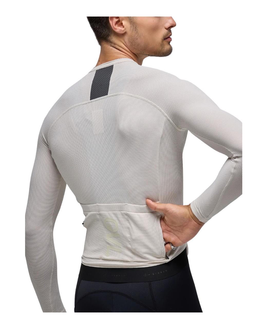 JERSEY ML GIVELO HOMBRE  MODERN CLASSIC WAFFLE LS JERSEY - MOON