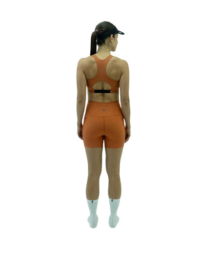 LICRA CORTA RUNNING TITÁN CUT  SAFETTI CARROT DAMA