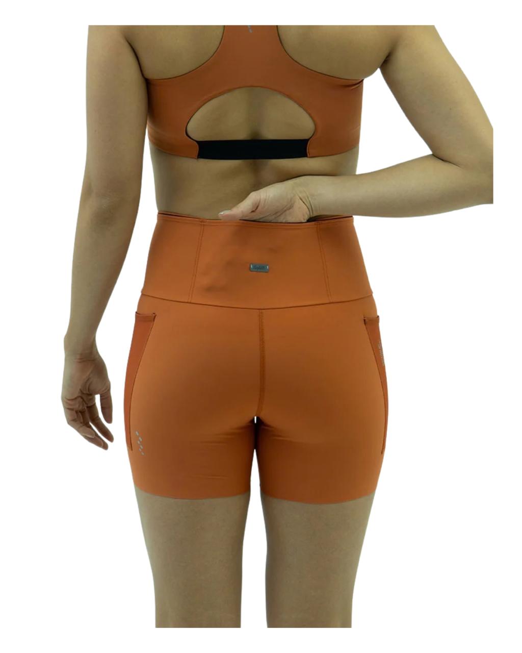LICRA CORTA RUNNING TITÁN CUT  SAFETTI CARROT DAMA