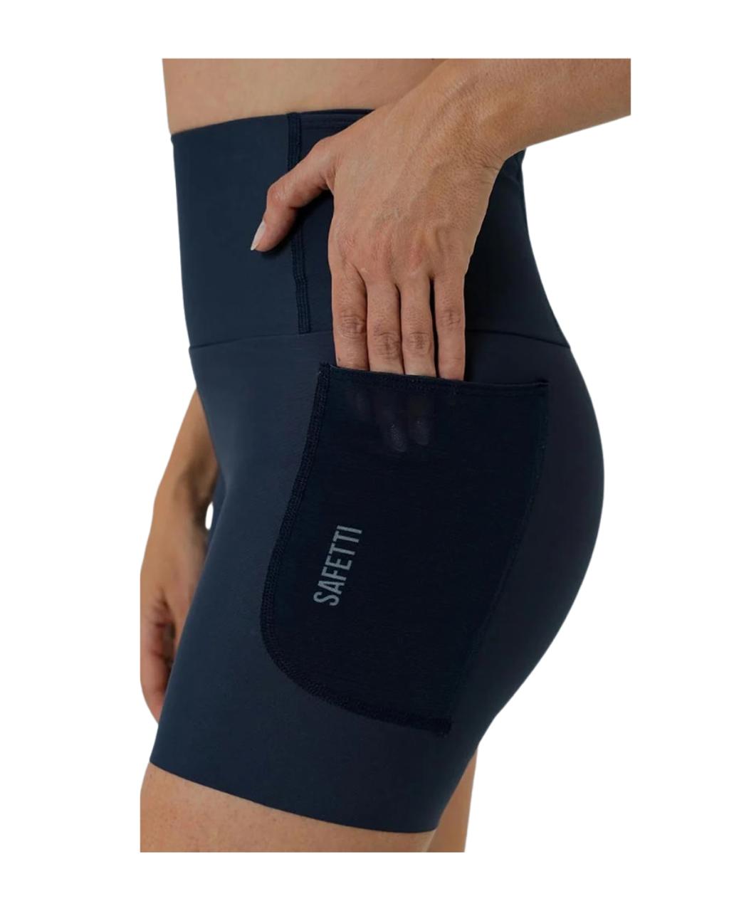 LICRA CORTA RUNNING TITÁN CUT SAFETTI BLUE DAMA