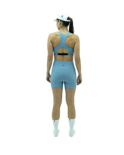 LICRA CORTA RUNNING TITÁN CUT SAFETTI AZUL POLVO DAMA