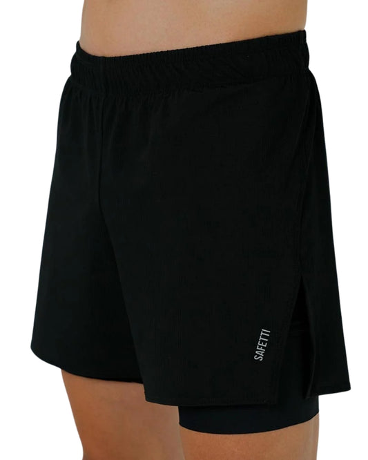 PANTALONETA RUNNING/PADEL SAFETTI BREEZE NERO NEGRO HOMBRE