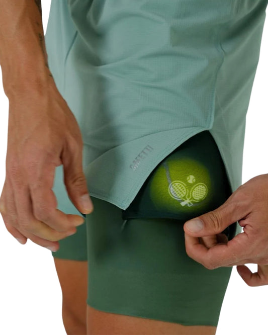 PANTALONETA RUNNING/PADEL SAFETTI BREEZE VERDE HOMBRE