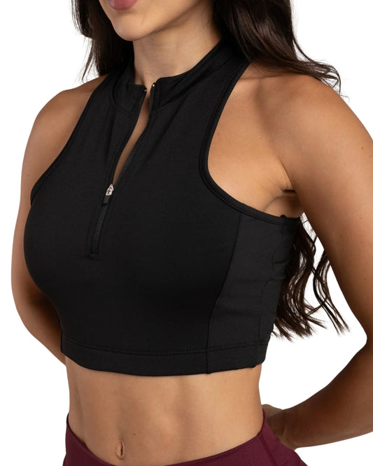 TOP RUNNING GO ACTIVE CREMALLERA NEGRO DAMA