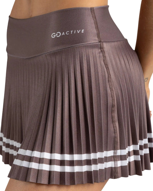 FALDA SHORT RUNNING/PADEL GO ACTIVE MARRON DAMA