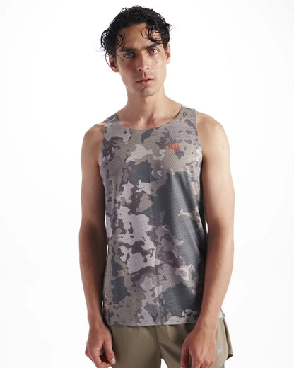 CAMISETA RUNNING ANONYMOUS SPEED VEST CAMOUFLAGE MANGA SISA HOMBRE