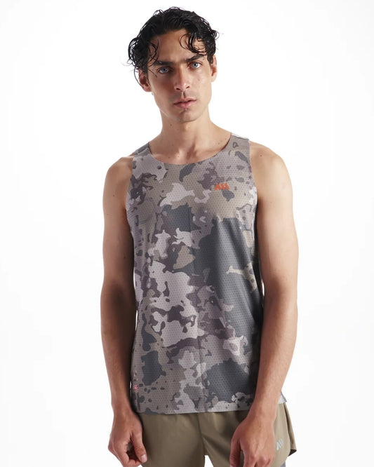 CAMISETA RUNNING ANONYMOUS SPEED VEST CAMOUFLAGE MANGA SISA HOMBRE