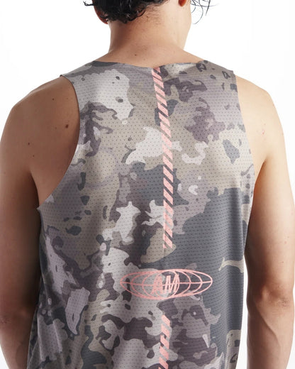 CAMISETA RUNNING ANONYMOUS SPEED VEST CAMOUFLAGE MANGA SISA HOMBRE