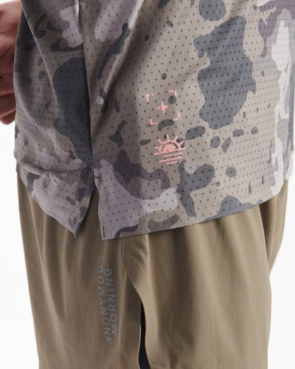 CAMISETA RUNNING ANONYMOUS SPEED VEST CAMOUFLAGE MANGA SISA HOMBRE