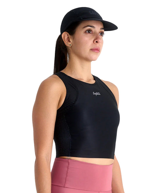 TOP RUNNING/PADEL SAFETTI POCKET DESERT NEGRO DAMA